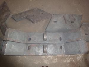 China Sill Bar of High Chromium Cast Iron Chute Liners Made in China Hardness more than HRC50 factory