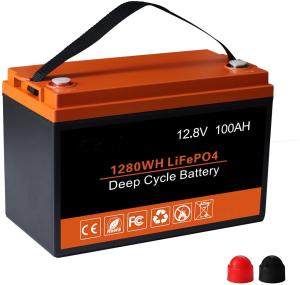 China 1.2kg Rechargeable Battery 12V 100AH Lithium Battery LFP Deep Cycle factory