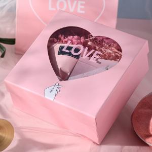 Custom Heart-Shaped Transparent Window Gift Box with Your Own Logo Colorful