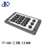 Excellent Tactile Feel Backlit Metal Keypad , Weatherproof Keypad Customizable