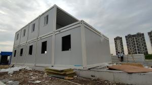 China BOXSPACE Prefabricated Construction House Fast Build Flat Pack Container Office Dormitory Construction Site Prefab House factory