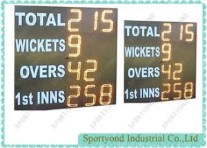 China Yellow 12&quot; Led Digital Electronic Cricket Scoreboard Amber AC 110V - 240V 50HZ / 60HZ factory
