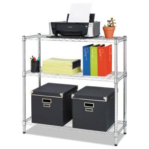 China Small Chrome Finish Office Storage Racks / Adjustable Metal Shelving Unit factory