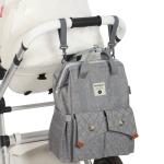 Multifunctional Mommy Diaper Bag Backpack With Trailer Buckle OEM ODM