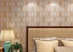 Bronzing Leaf Non Woven Wallpaper For Office Walls / Living Room , Water Against