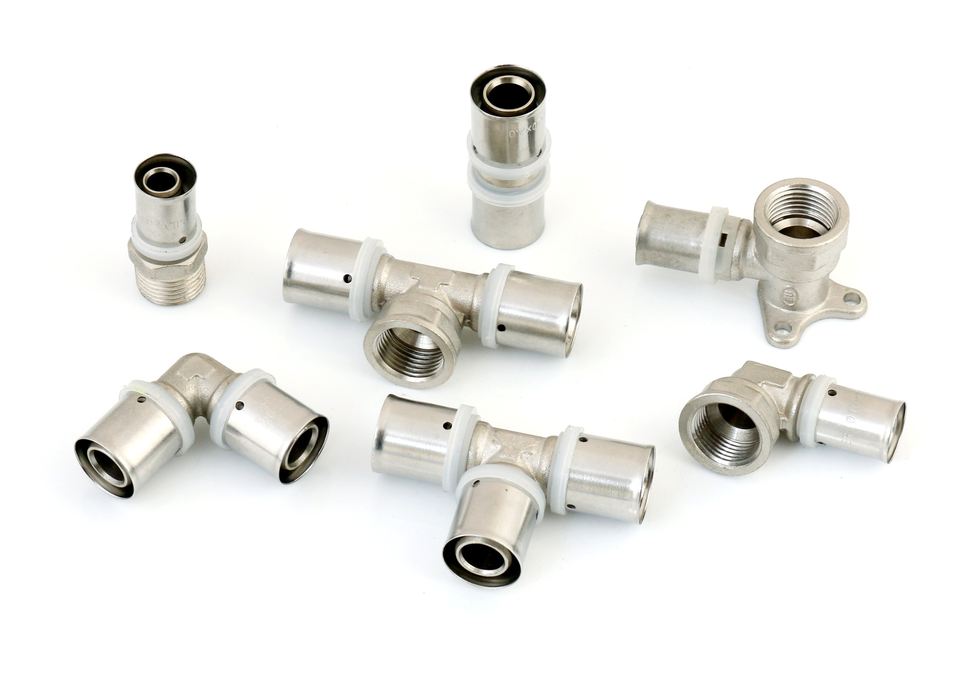 Pex pipe fittings brass press fittings female tee for pex-al-pex pipe