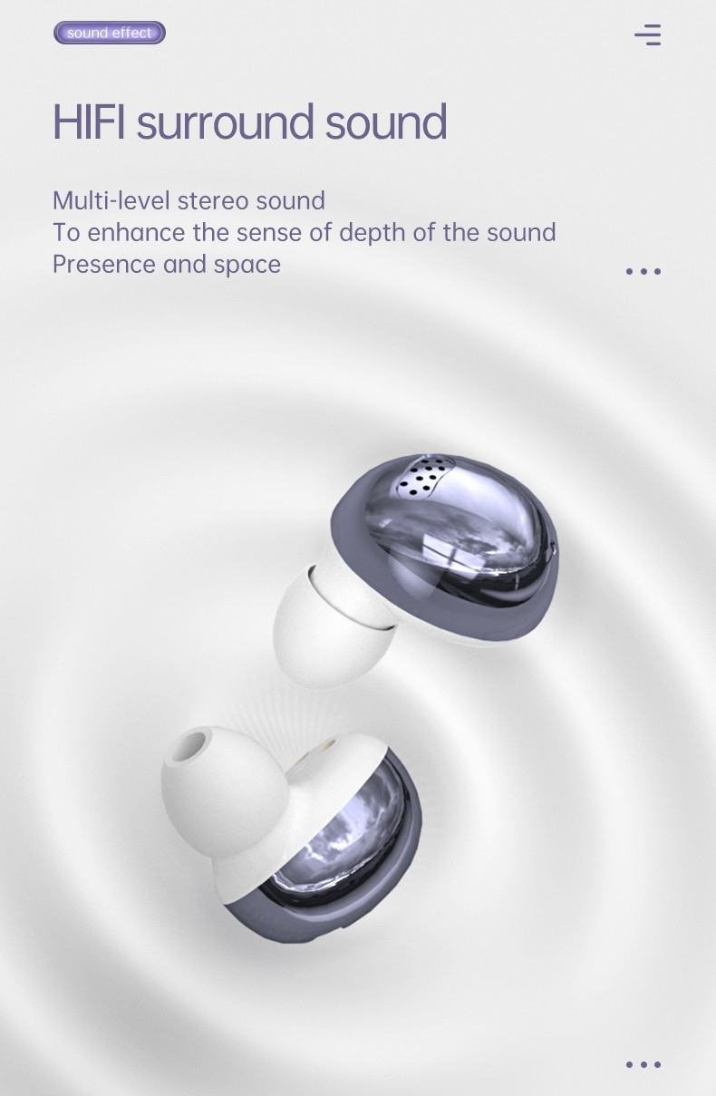 IPX7 BLE 5.1 Noise Canceling Earbuds HSP HFP HiFi Sound Earphones