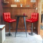 Modern Bar Furniture ALINUNU Swivel PU Leather Chair for Adjustable Height