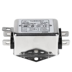 China 220V 15amps YB-E Passive Single Phase Filter Power Line Filter For Electrical Equipment factory