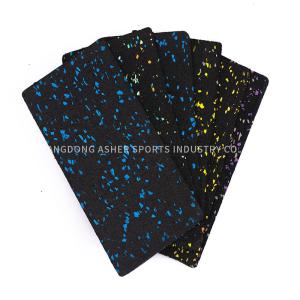 China Skid Proof Rubber Shock Absorbing Gym Flooring Noise Insulating Mat Type factory
