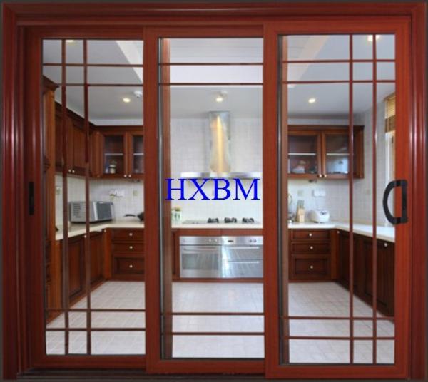 European Style Aluminum Sliding Doors Good Wind Pressure Resistance For Luxury