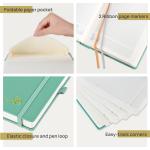 Hardcover Weekly Planner 2023 Light Green Customization Daily Schedule Paper