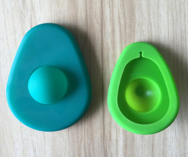 FBT121605 for wholesales BPA free set of 2 colorful avocado huggers silicone material