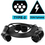 Long Type 2 To Type 2 EV Cable 7.4kW