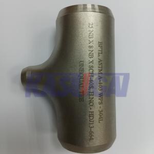 China ASTM A815 UNS S31803 BW Equal Tee Duplex Stainless Steel Butt Welding Equal Tee factory