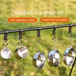 OEM Hiking Picnic Outdoor Cookware Set Stainless Steel Non Stick