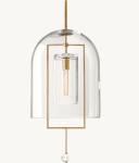 Fulcrum Pendant Copper Crystal Chandelier 14.5 KG Vintage Brass Finish