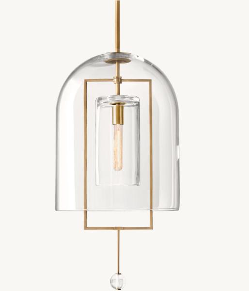 Fulcrum Pendant Copper Crystal Chandelier 14.5 KG Vintage Brass Finish