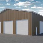 Hurricane Proof Prefabricated Steel Buildings Easy Installation Steel Shed