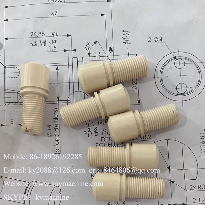 Polyetheretherketone Tecapeek Custom Peek Tubing CNC Machining Parts For Chemical Machine Fittings China manufacturer China factory China producer