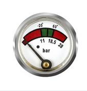 China Brass Back Mount Diaphragm Fire Extinguisher Gauge With Mat / Polish Finishing factory