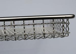 China 60*40*2.5cm Weave 1.5mm Metal Mesh Tray For Drying Herbs factory