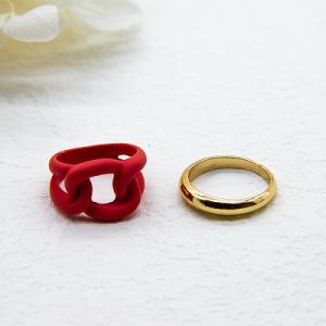 China Gold Plated Women Wedding Rings Sterling Silver / Stainless Steel Gemstone Fashion Rings factory