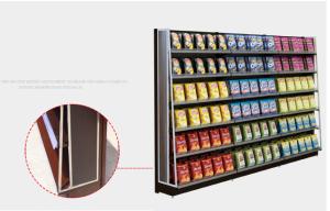 China Double Side Supermarket Display Shelving Cold Rolled Steel Material White Color factory