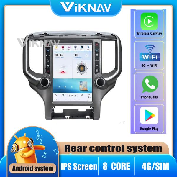 For 2018- 2020 Dodge Ram 12.1 Inch Screen 8 Core Car radio Navigation GPS