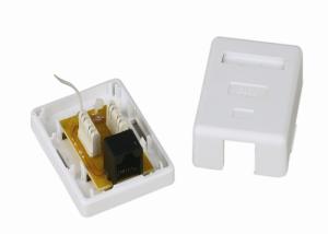 China Cat6 Single Jack unshielded white Surface Mount Box factory