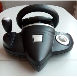 2 In 1 Bluetooth Dual Vibration Racing Games Steering Wheel For P3 / PC