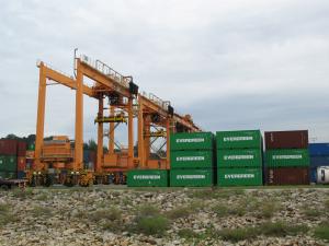 China RTG Mobile Gantry Crane Customized Design For Lifting 20ft~40ft Containers In Port on sale