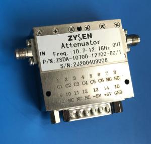 China 60dB Microwave Variable Attenuator 10.7 To 12.7GHz Digital Control factory