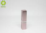 Aluminum Material Lipstick Tube Container Square Shape Custom Logo Acceptable