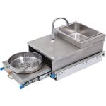 JP Portable stainless steel pull out gas stove for outdoor kitchen RV motorhome