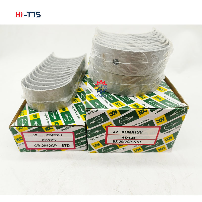 6D125 Connecting Rod Bearing And Crankshaft Bearing For Diesel Engine Parts