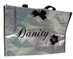 Non Woven Carry Bag , 75g Coated Unwoven Fabric Shopping Bags With Butterfly Bow
