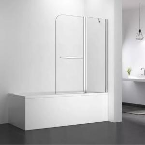 China OEM ODM Tempered Glass Shower Enclosure Hinged Folding Bathtub Screen factory