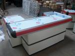 Commercial Shop Cash Register Table Counter Desk / Metallic Cashier Desk With