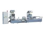 Double Head Cnc Aluminium Cutting Machine , Pvc Aluminium Doors Windows