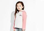 Small Collor Girls Hooded Sweatshirt , Kids Girls Zip Up Hoodie OEM Avaliable
