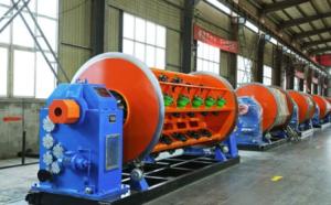 China Aluminum Rigid Frame Stranding Machine 55 Mm For Copper Wire factory