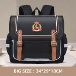 Lock Design Leather School Backpacks Oxford Kids School Book Bags