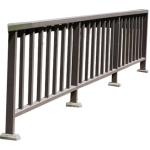 Residential Outdoor Decor Wrought Iron Porch Railing Stair Fence OEM