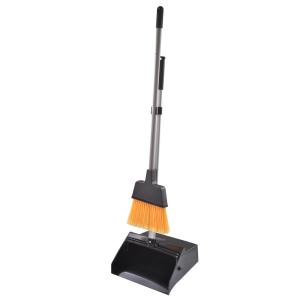 China 29x27x91cm Long Handle Brush And Pan Set Plastic Aluminum Kitchen factory