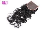 Eco Brazilian Water Wave Human Hair , 4 * 4 Lace Closure Without Chemical