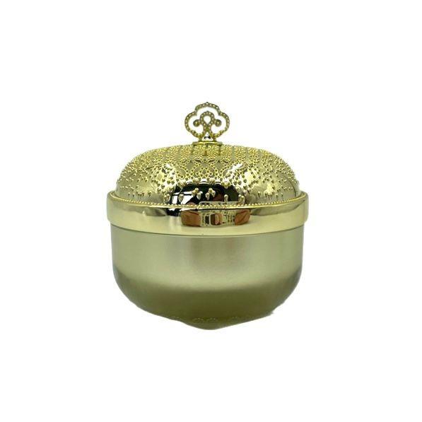 Golden Clear Plastic Cosmetic Containers Luxury Cream Jar 5g 15g Round