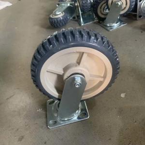 China 8 Inch Swivel Caster With Brakes Heavy Duty Grey PVC Caster Wheel Without Brakes YLcaster factory