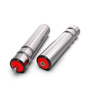 China Double Groove Belt Drive Conveyor Drum Roller For Conveying Cartons Packages And Small Components factory