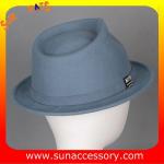 T9641161 Sun Accessory customized fashion winner 100% wool felt fedora hats,
